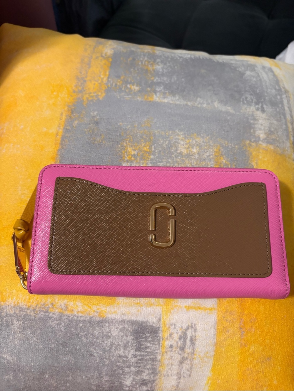 New Marc Jacobs The Snapshot pink large zip wallet